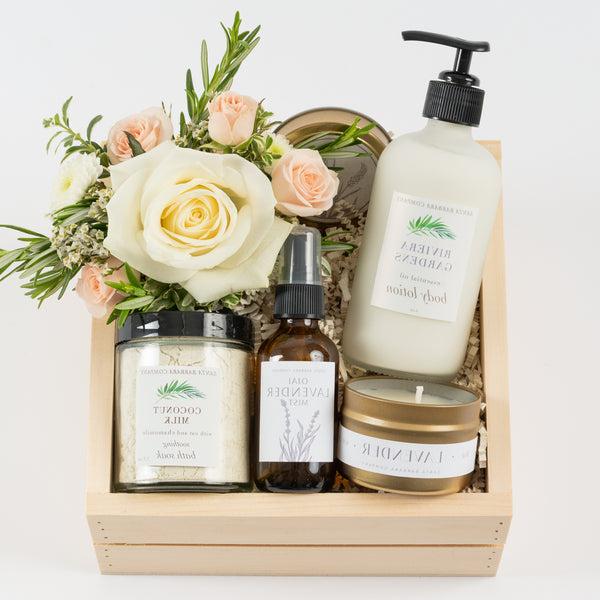 Riviera Garden Gift Box with Flowers